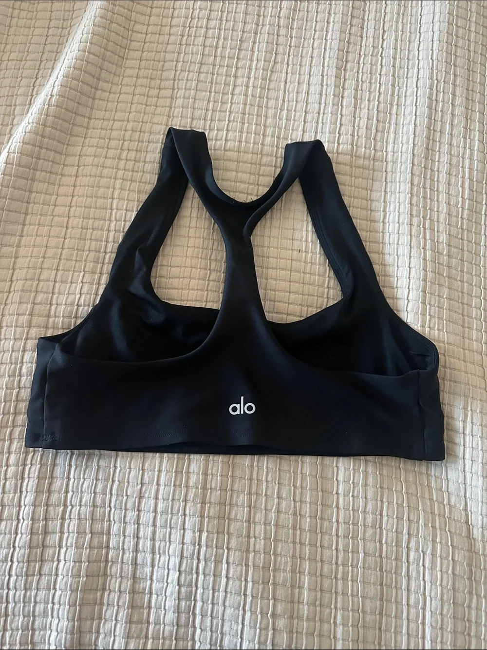 ALO Yoga Black Racerback Performance Sports Bra